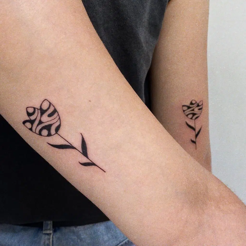 matching sister tattoos