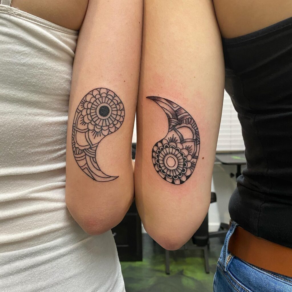 matching sister tattoos 