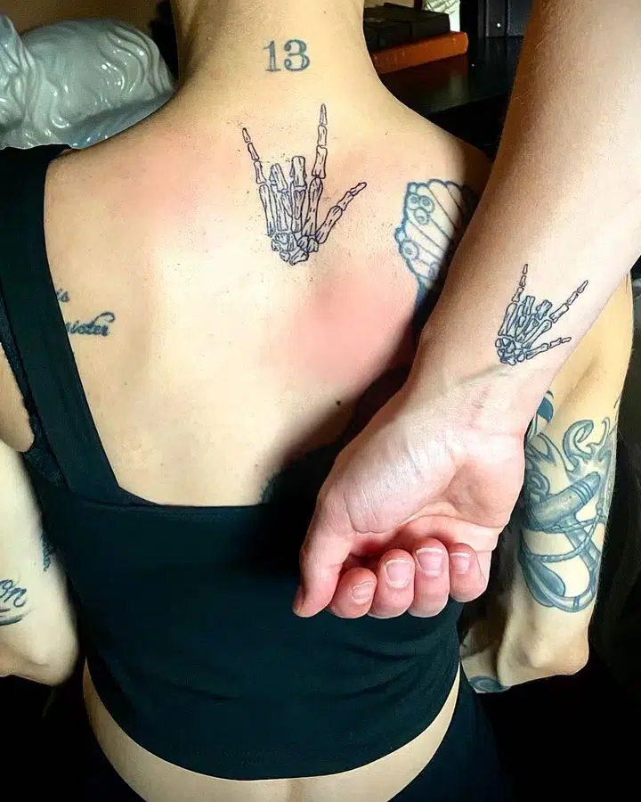 matching sister tattoos