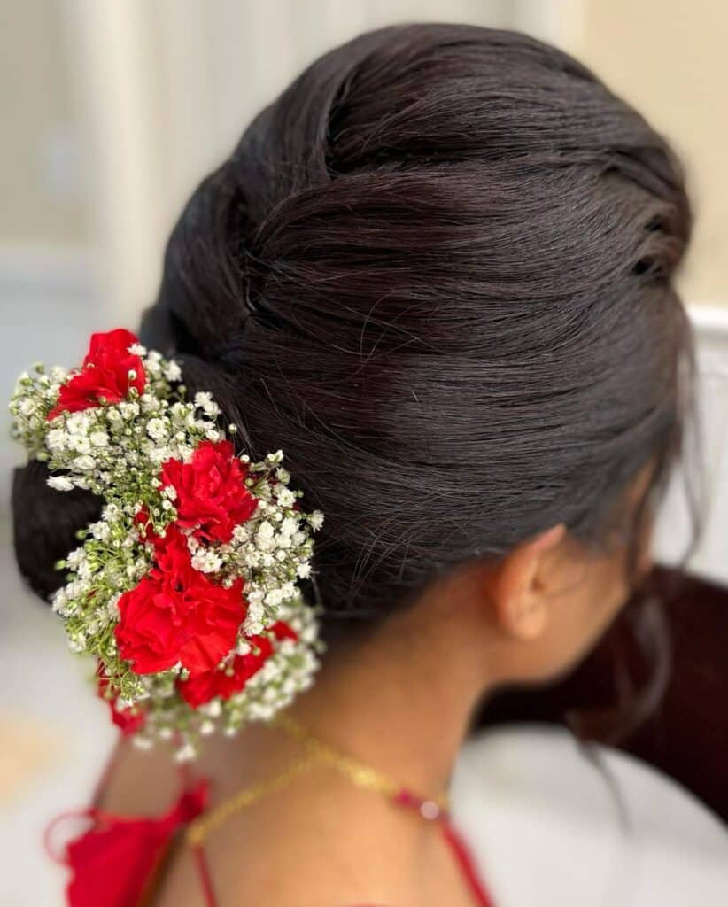 24 Best Floral Bun Hairstyles For Brides In 2023 24 Best Floral Bun Hairstyles For Brides In 2023