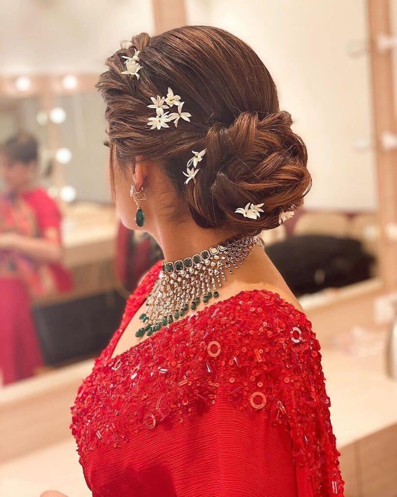 24 Best Floral Bun Hairstyles For Brides In 2023 24 Best Floral Bun Hairstyles For Brides In 2023
