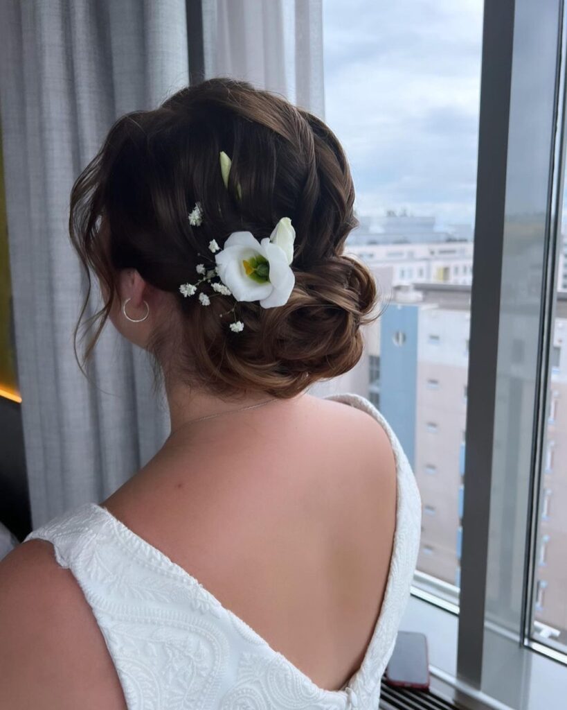 24 Best Floral Bun Hairstyles For Brides In 2023 24 Best Floral Bun Hairstyles For Brides In 2023