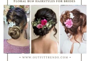 24 Best Floral Bun Hairstyles For Brides In 2023
