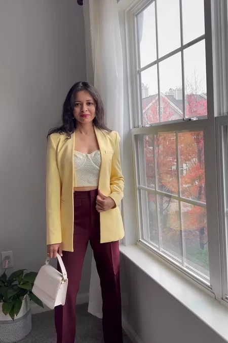 How to wear yellow blazers