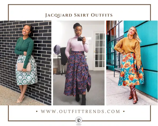 Jacquard Skirt Outfits – 20 Ways To Style Them