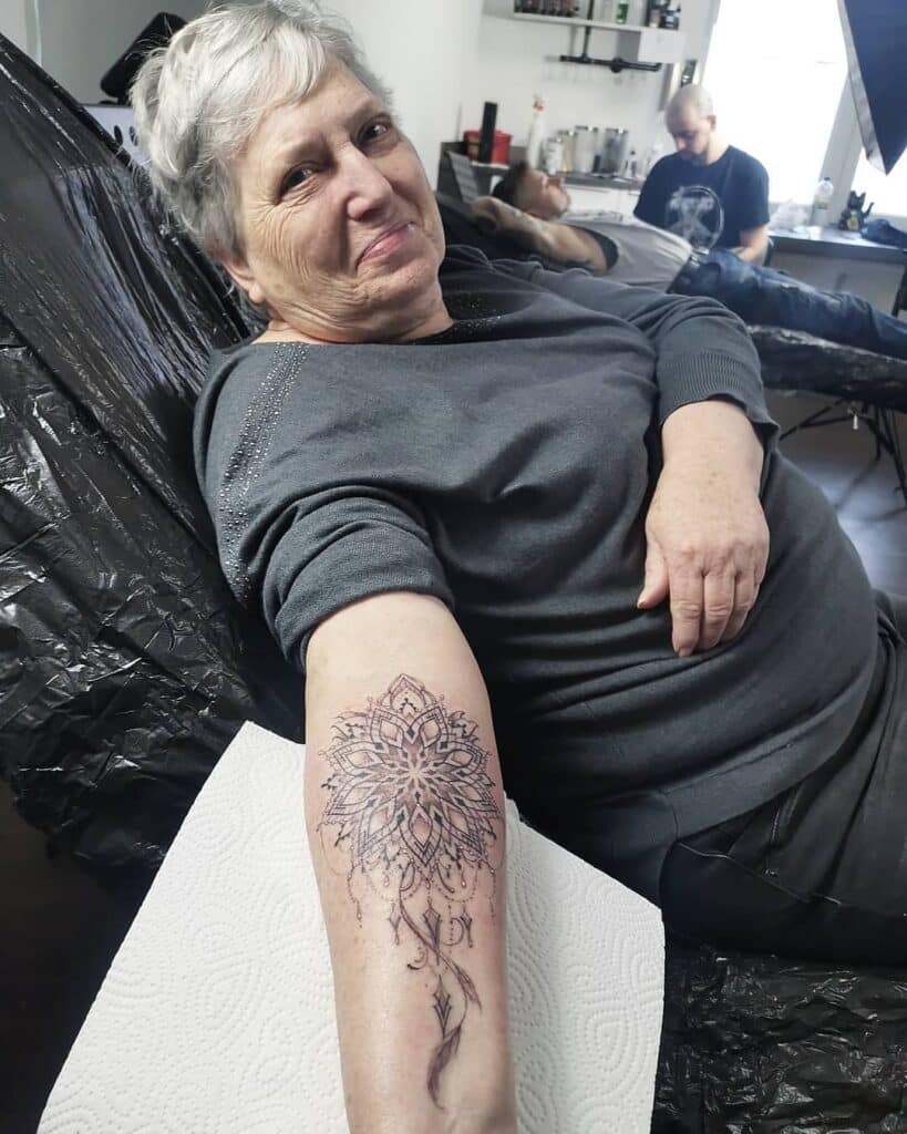 Tattoos for older women 