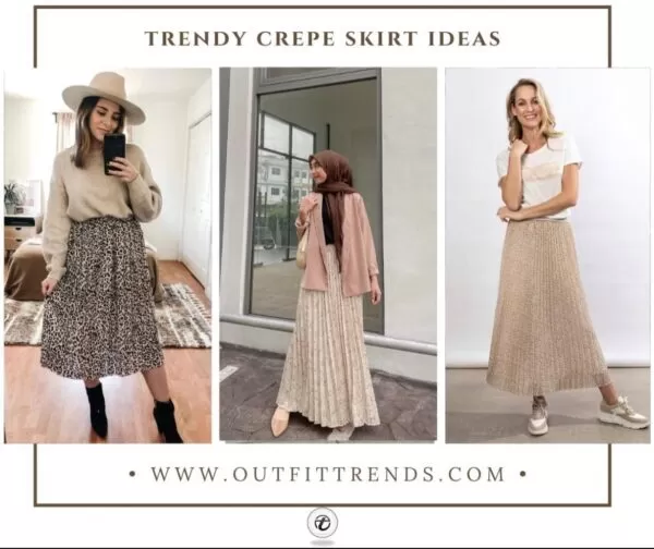 22 Cute Crepe Skirt Outfit Ideas & Styling Tips