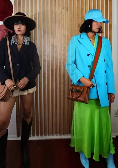 electric blue outfits
