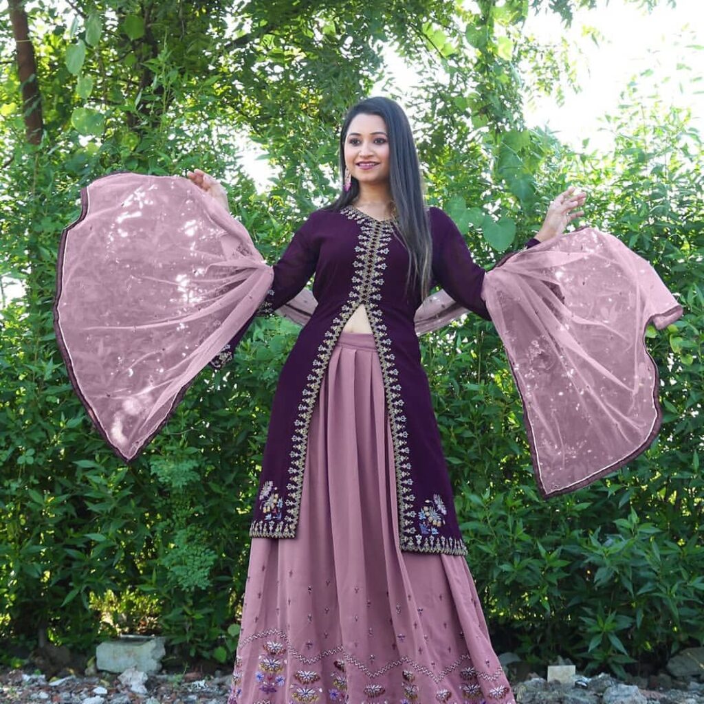 lehenga with long kurta