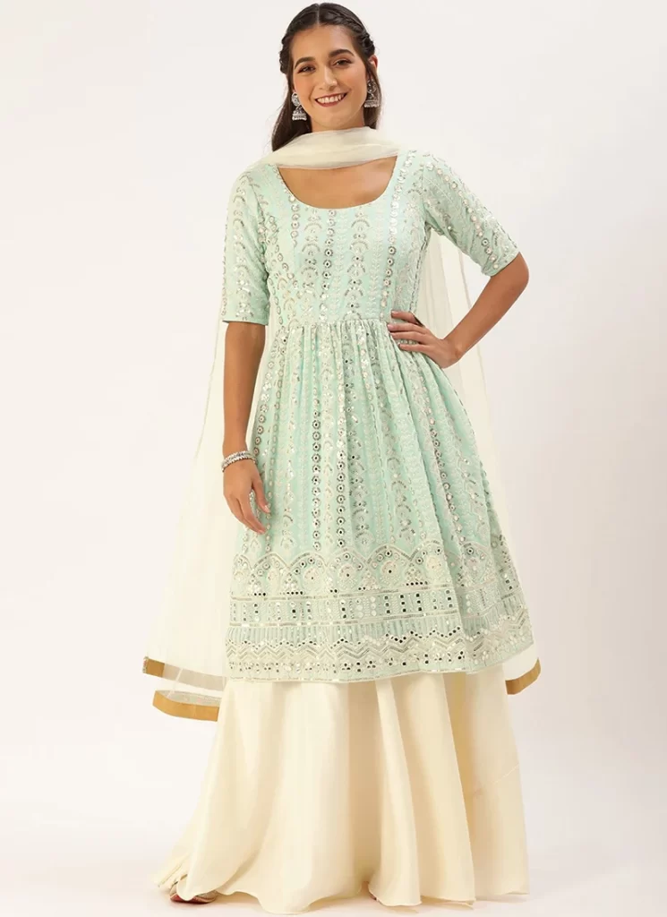 lehenga with long kurta