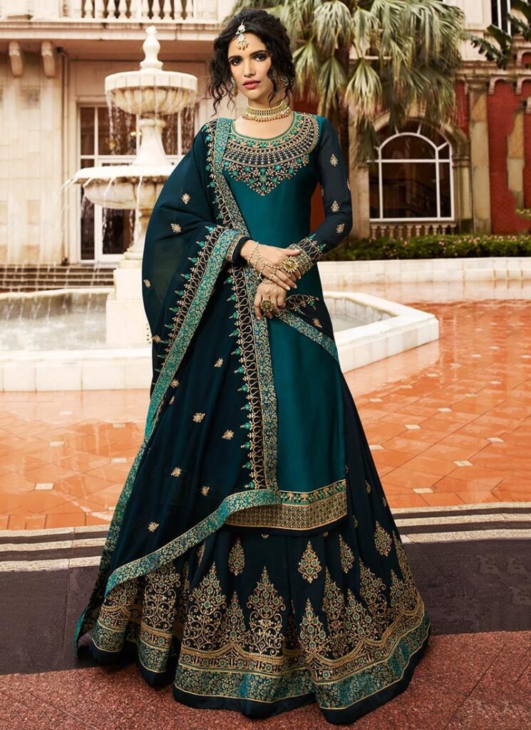 lehenga with long kurta