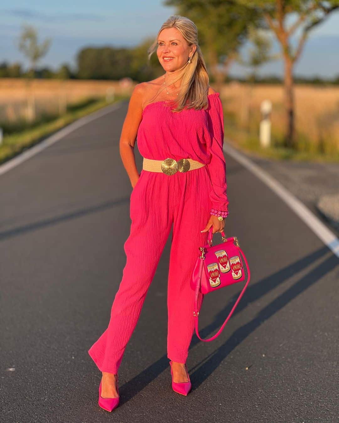 Pink Jumpsuit Outfit