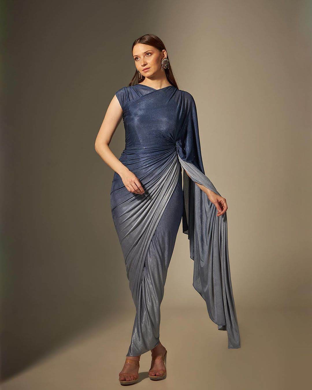 saree gown designs