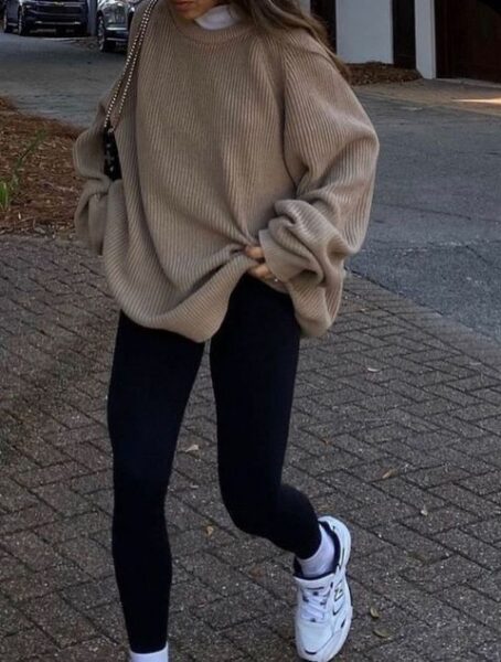 Fleece Lined Leggings Outfits