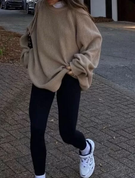 Fleece Lined Leggings Outfits