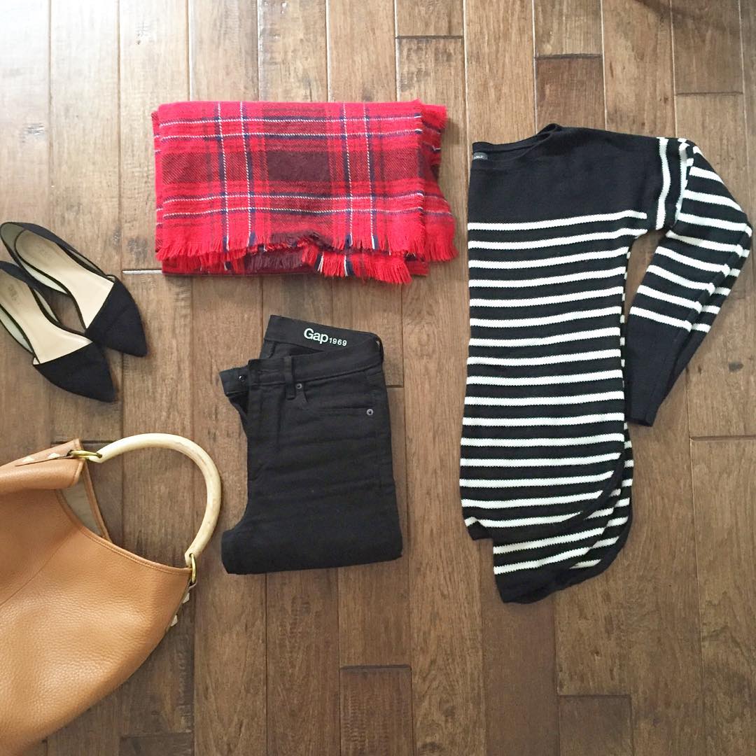 How to style plaid and stripes together 18