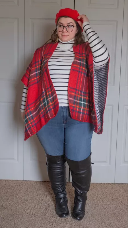 How to style plaid and stripes together 6