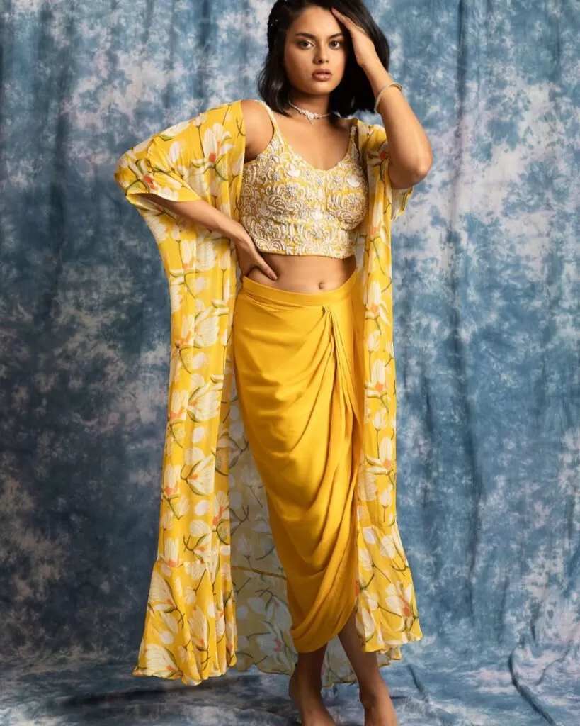 dhoti skirt outfits