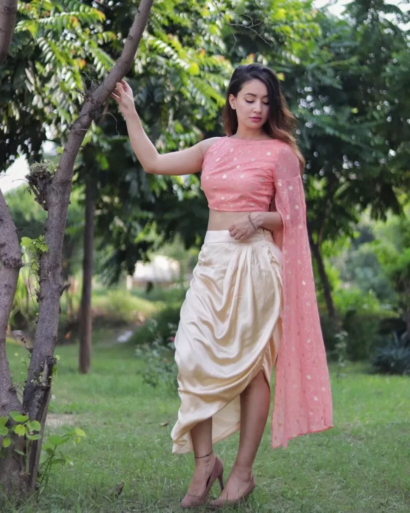 dhoti skirt outfits