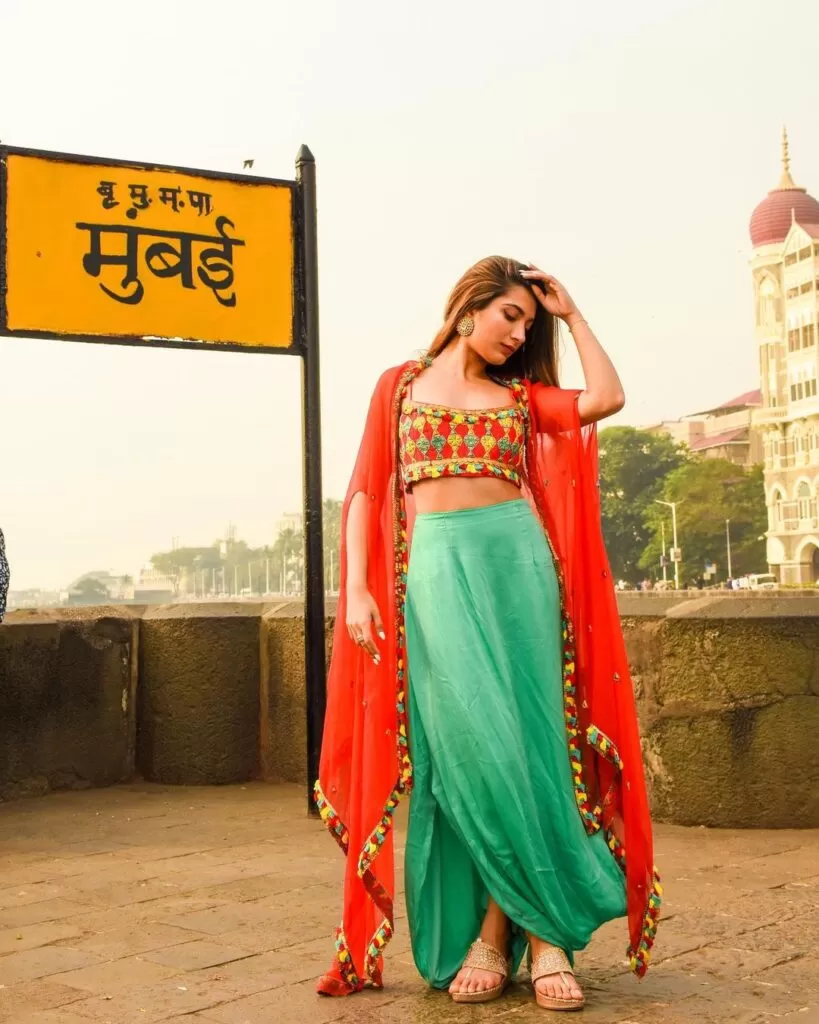 dhoti skirt outfits