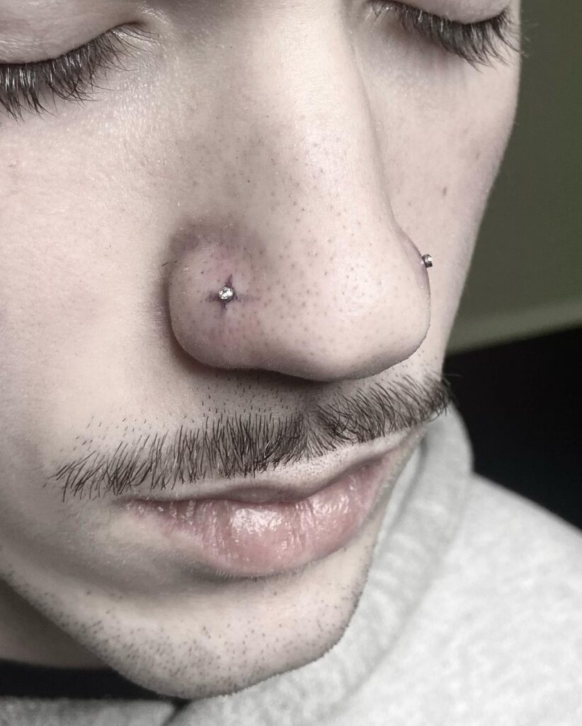 Men nose piercing ideas