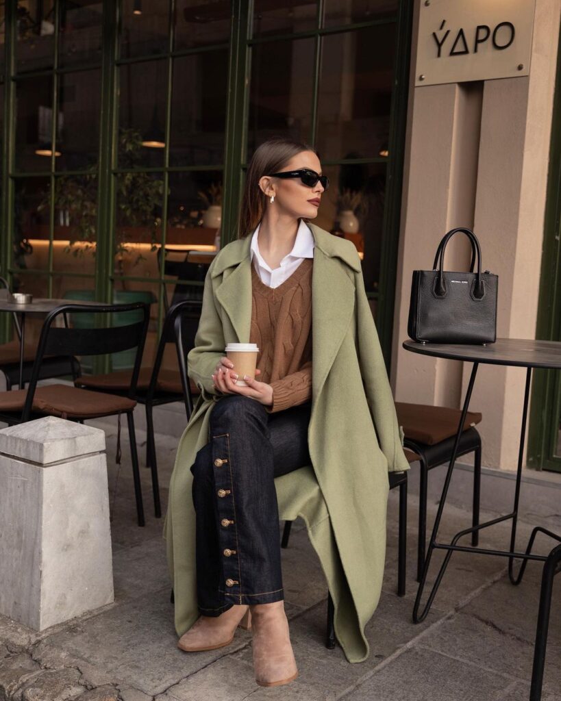 long wool coat outfits