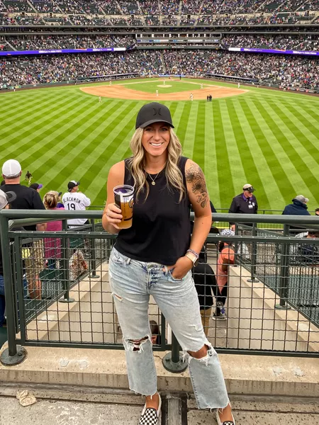 Baseball game attire ⚾️☁️☀️