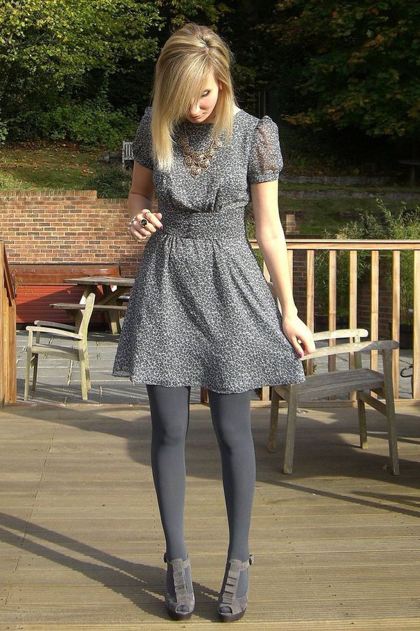 How to Wear Leggings Under A Dress ? 32 Outfit Ideas