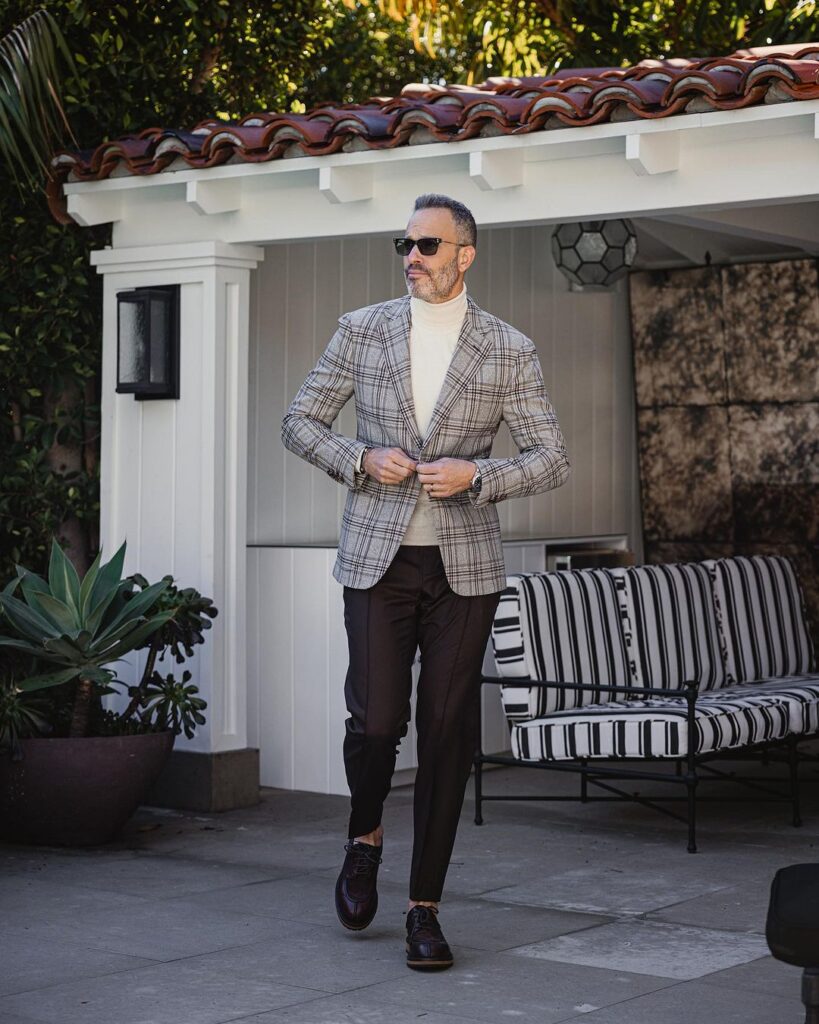 Gray Blazer Men Outfit