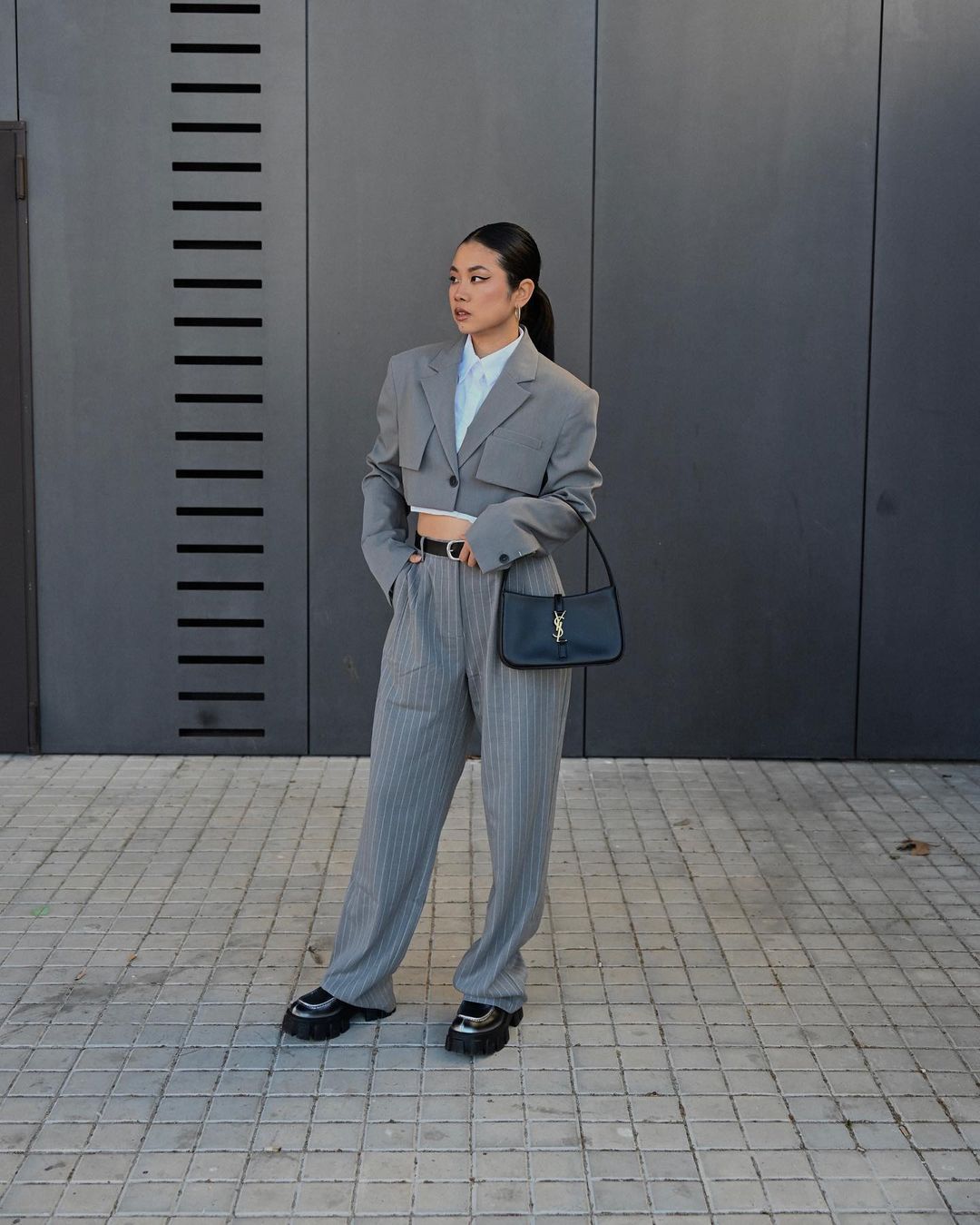 Cropped Blazer Top main image 0