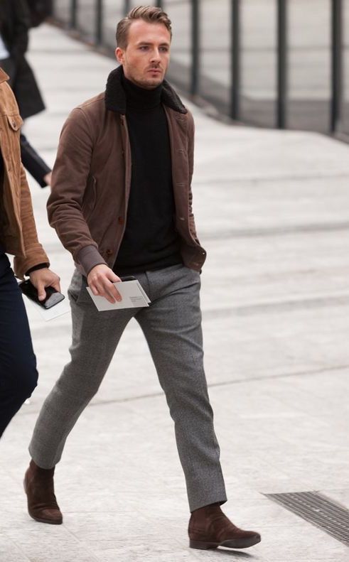 Tips On Wearing Grey Pants With Brown Shoes For Men