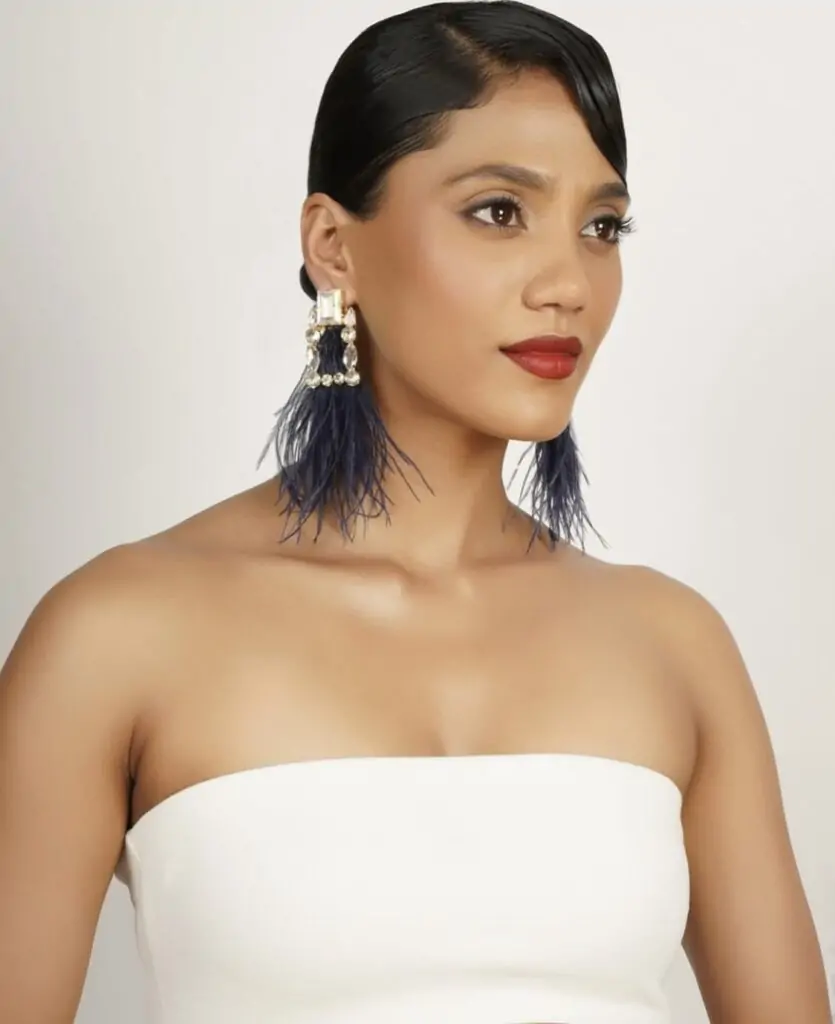 feather earrings