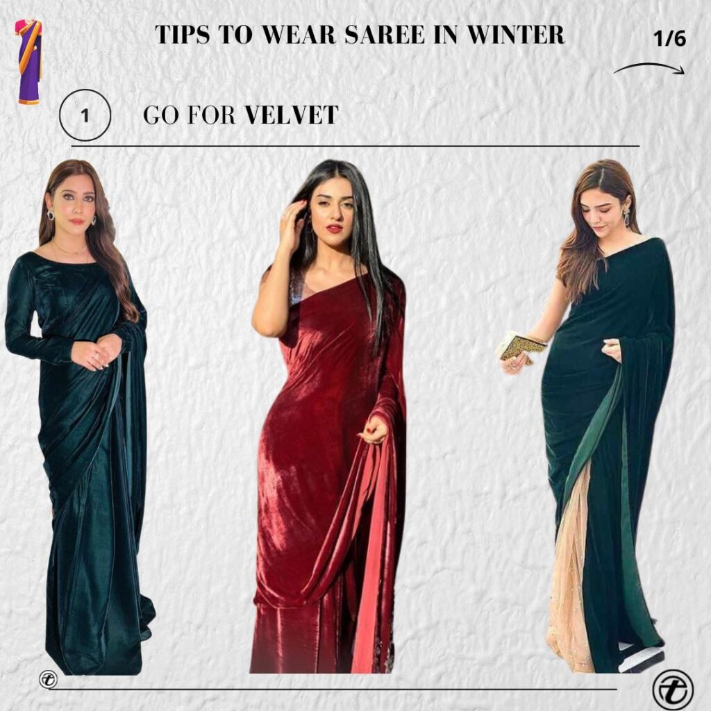 Saree material for winter