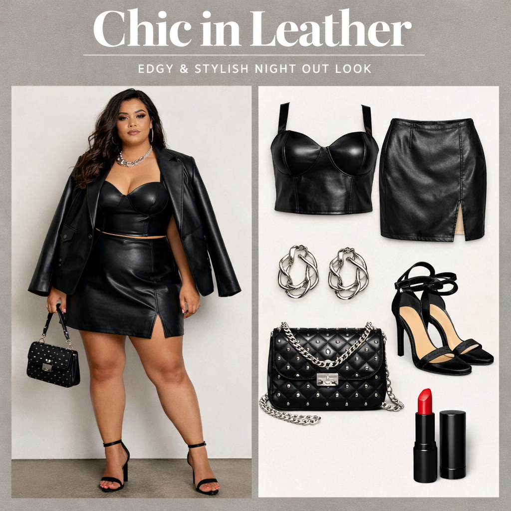 Plus size night out outfit