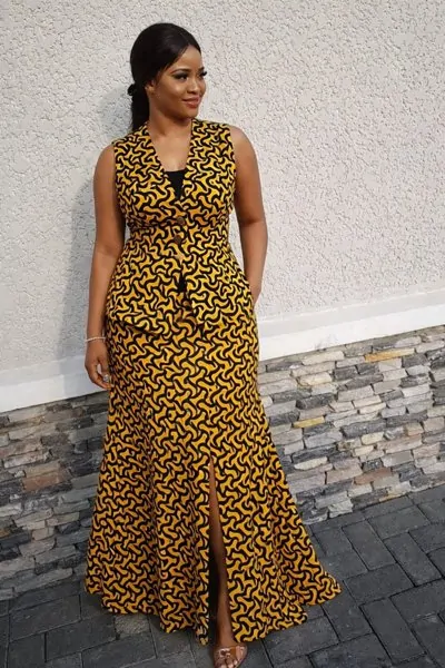 Kitenge long dress