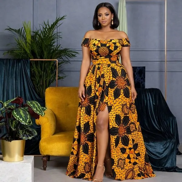 Kitenge long dress