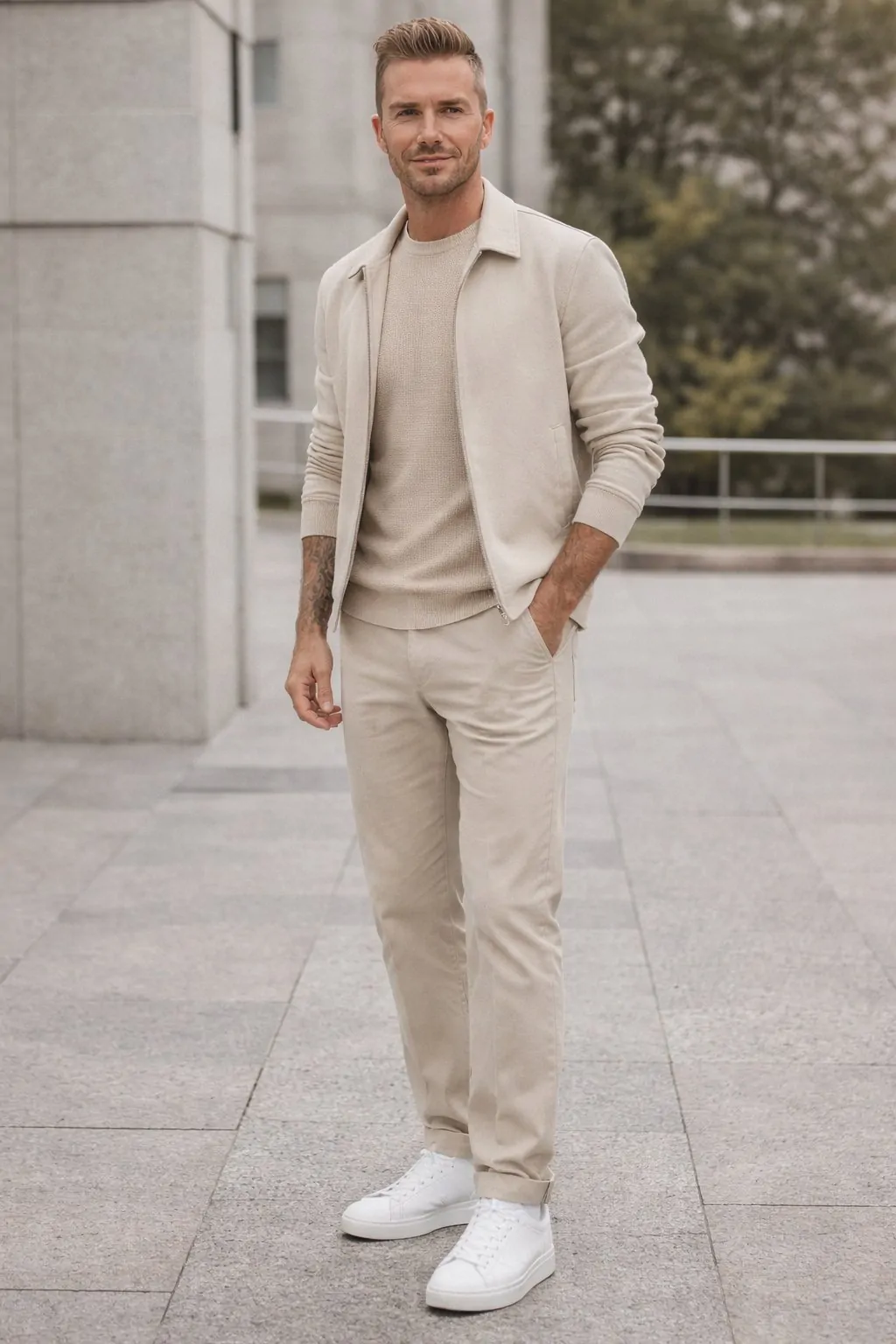 Outfits with White sneakers (25)