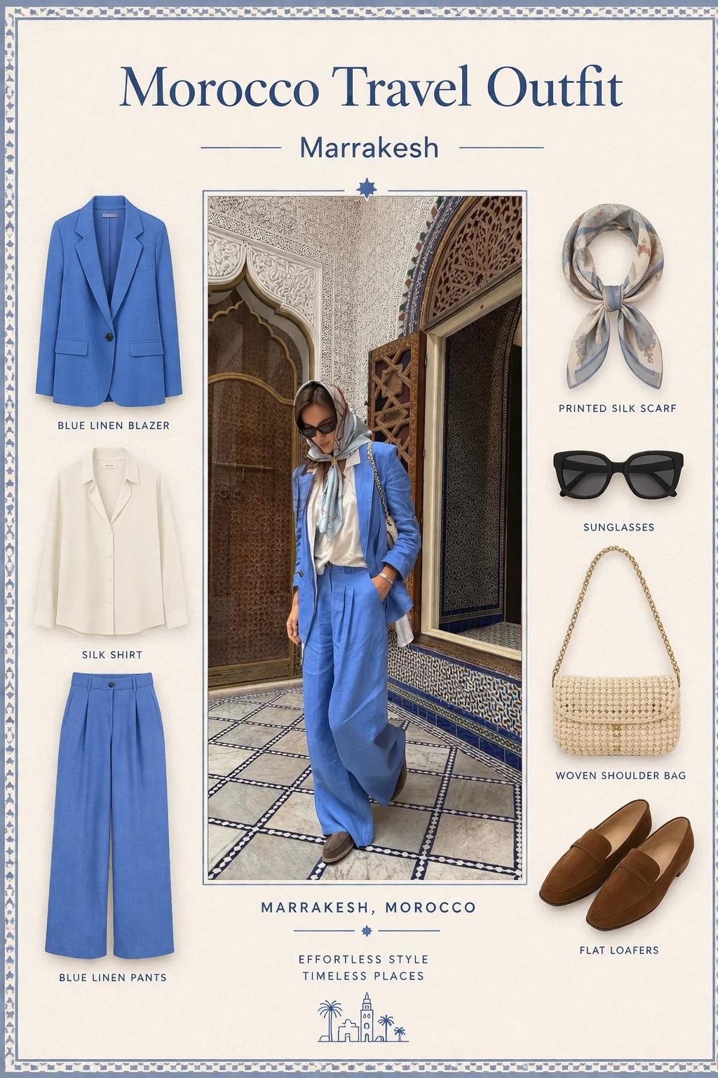 What to wear in Marrakesh - black maxi dress at Medersa Ben Youssef