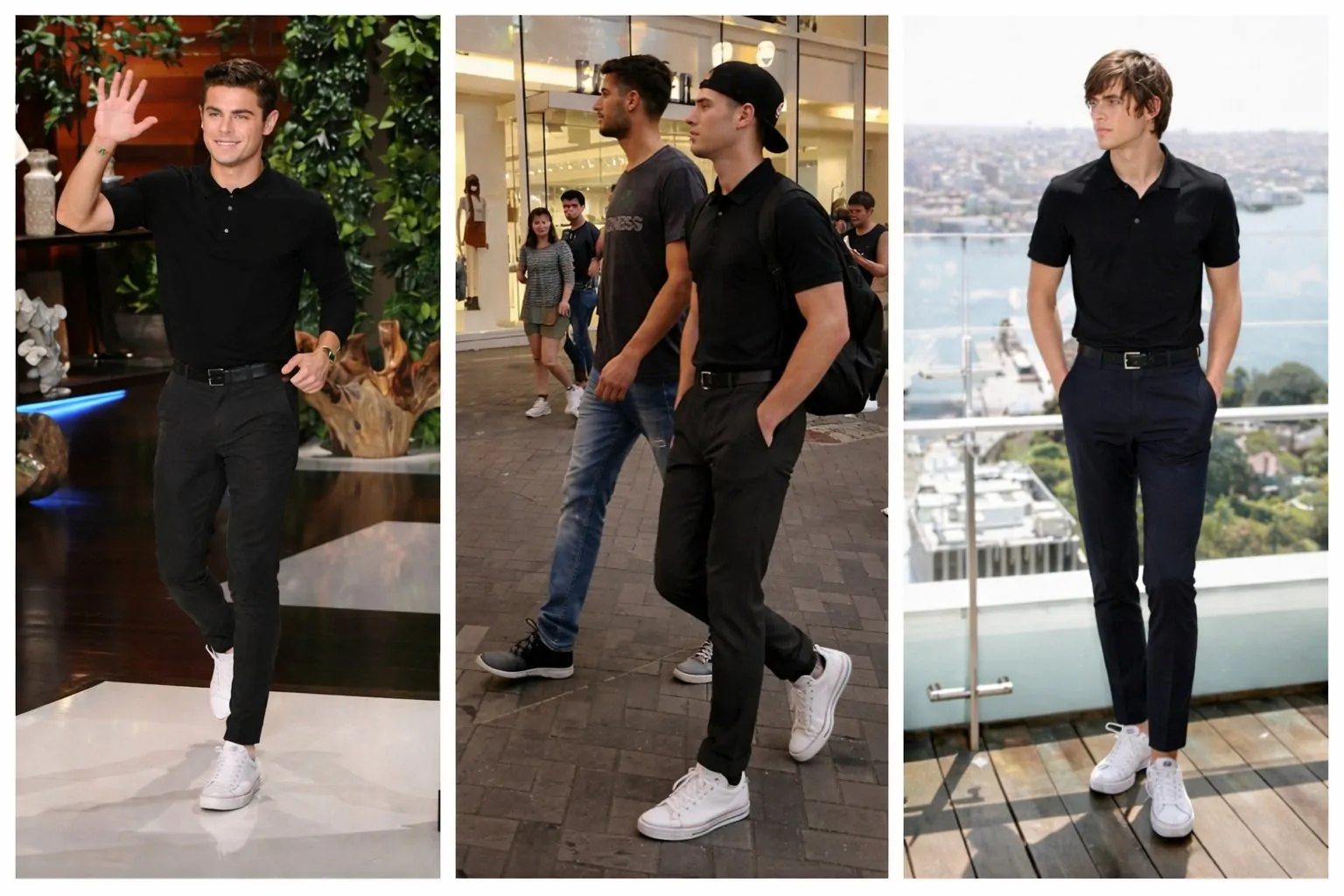 white sneaker for men outfit