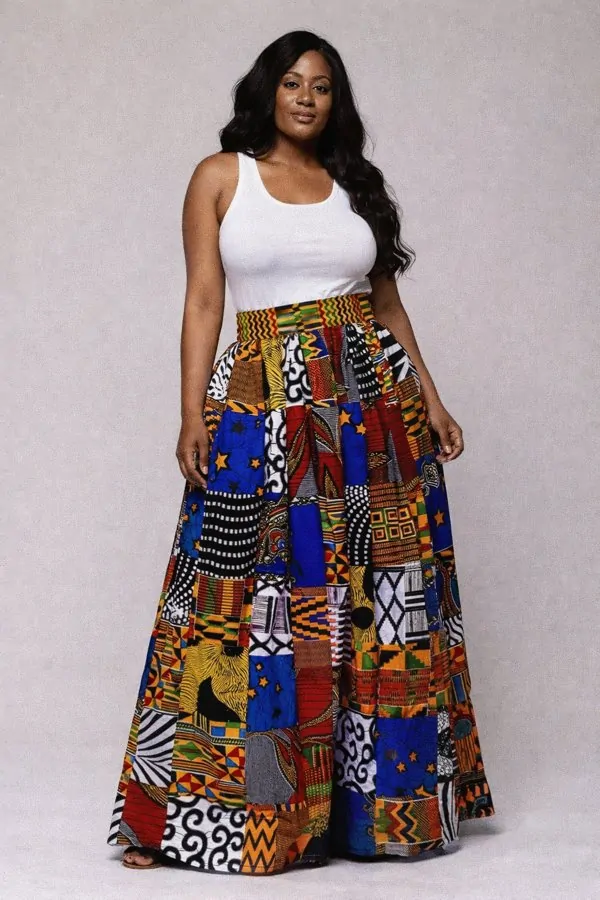 long kitenge dress