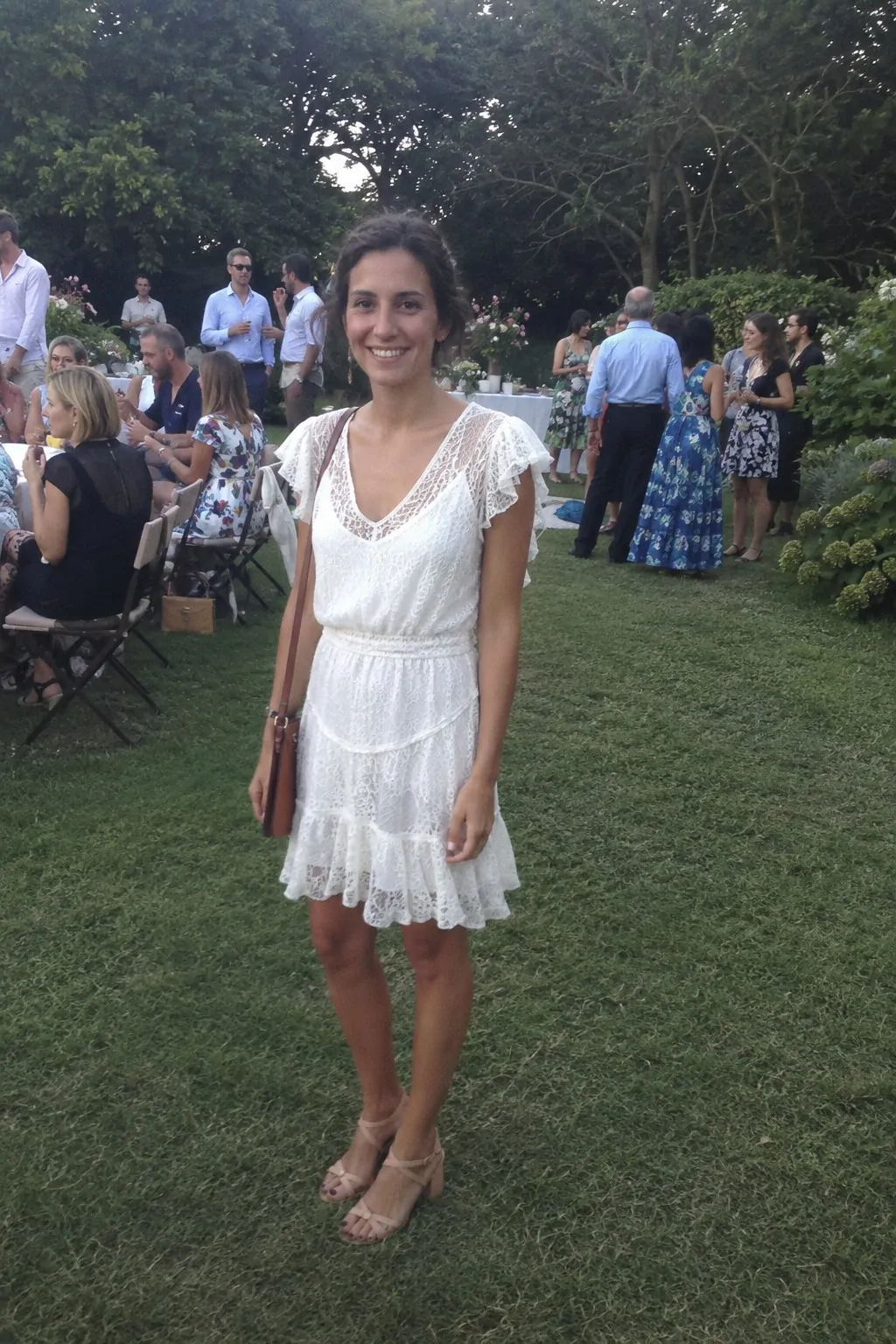 #16 - Lace Dress for Garden Parties - White Boho Dress Outfit Ideas