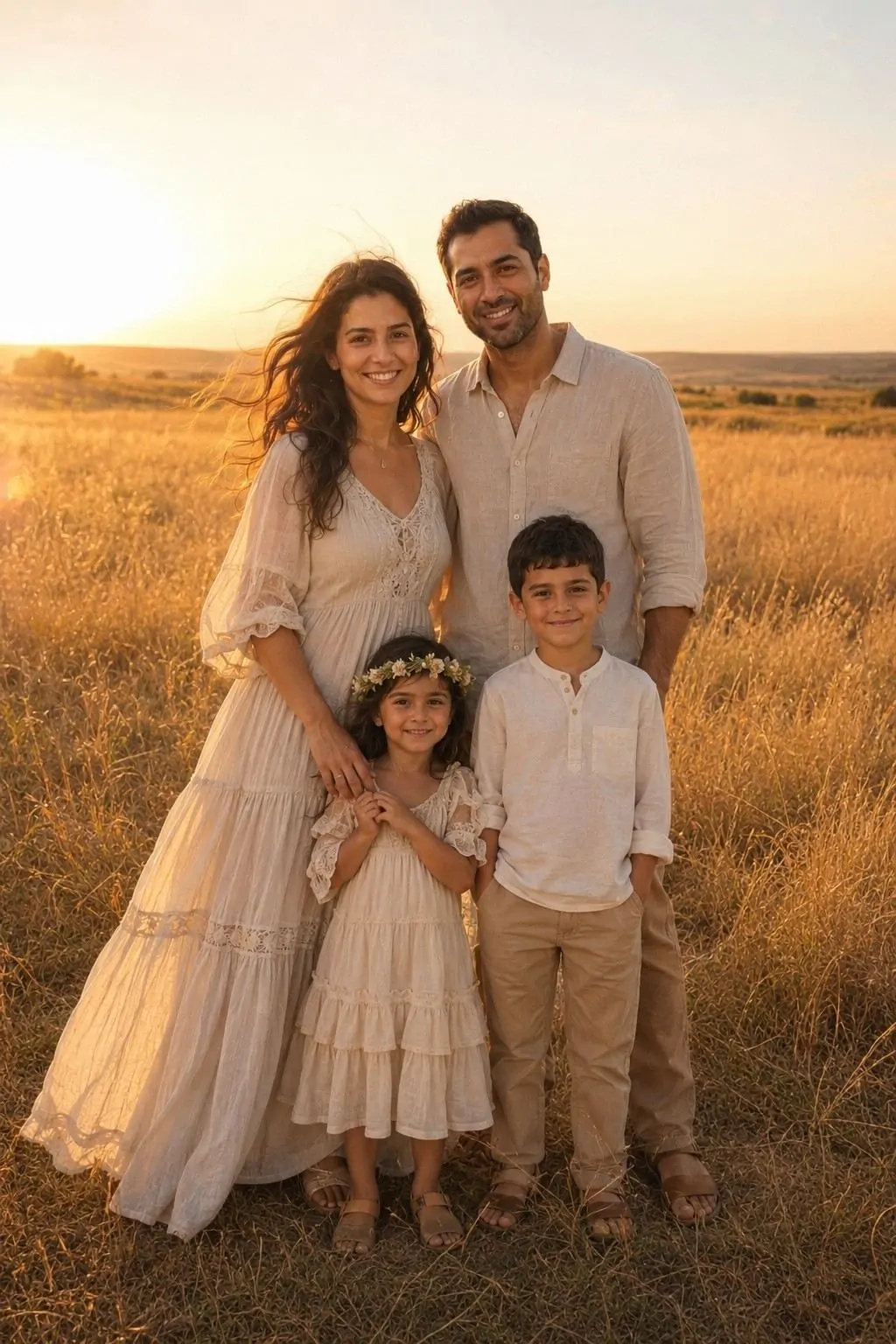 #5 - Boho Family Photoshoot Outfits - Summer Family Photo Outfits