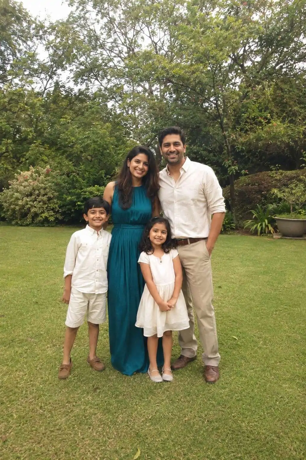 #16 - Coordinating Outfits with One Statement Colour - Summer Family Photo Outfits