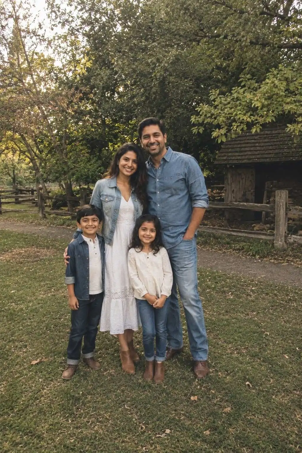 #18 - Casual Denim Family Photoshoot - Summer Family Photo Outfits