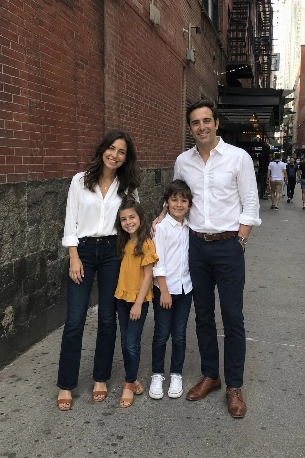 #23 - Coordinated Outfits for a City Summer Shoot - Summer Family Photo Outfits
