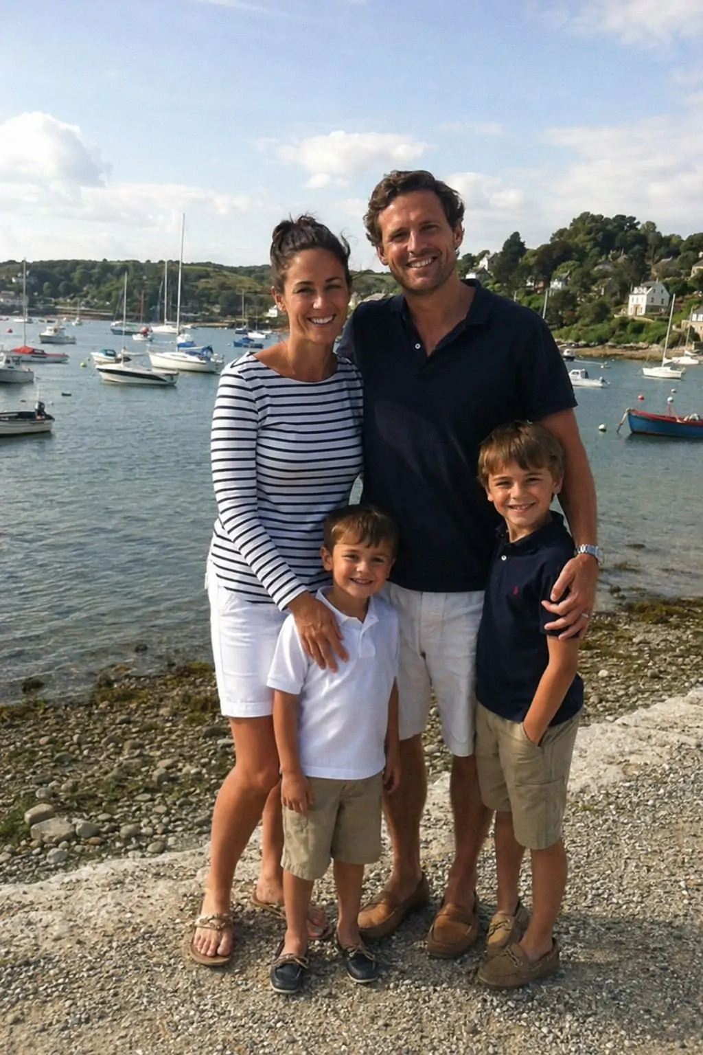 #24 - Matching Striped Outfits for a Nautical Look - Summer Family Photo Outfits