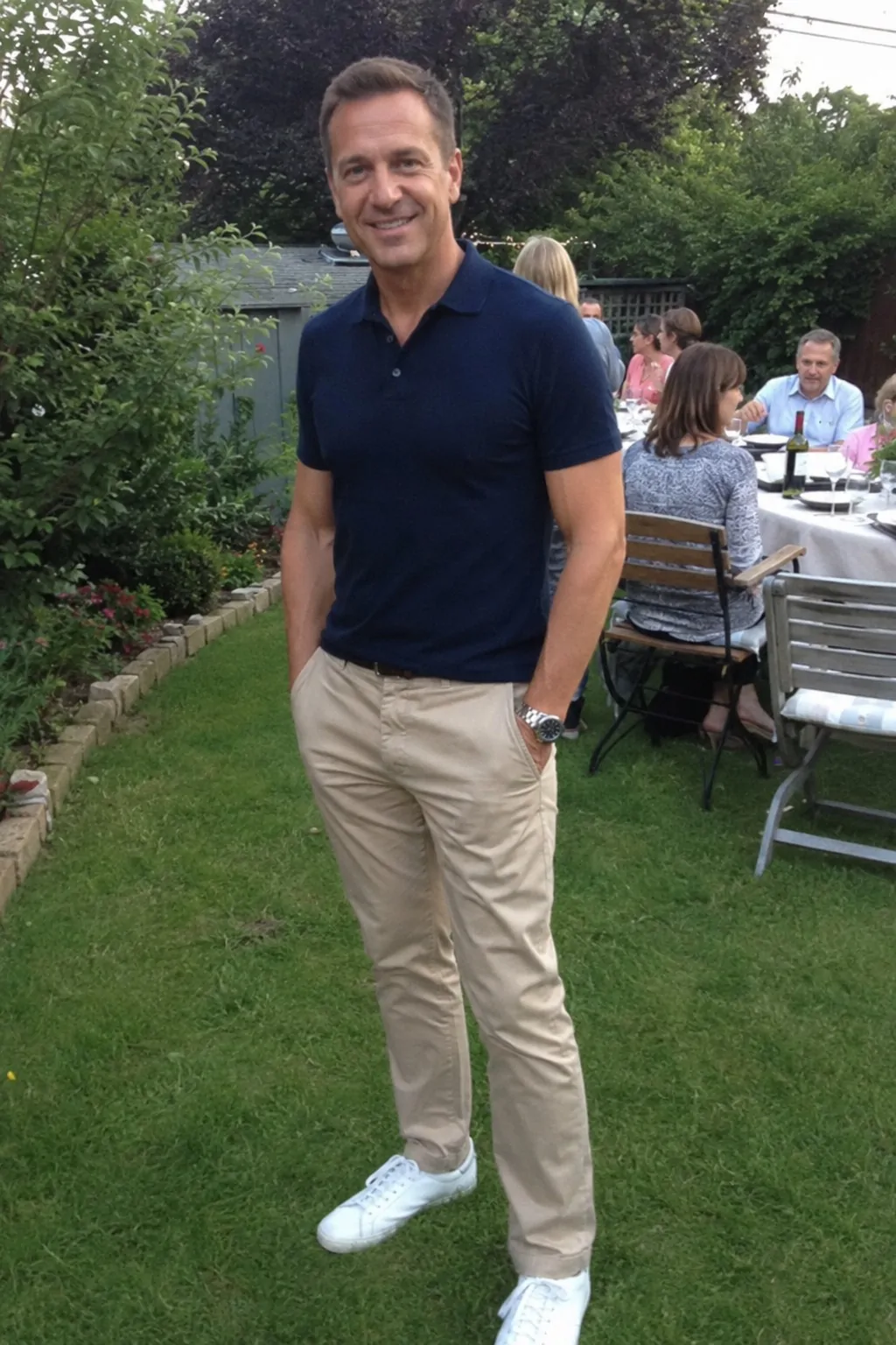 #1 - Classic Polo with Chinos - Father's Day Outfit Ideas