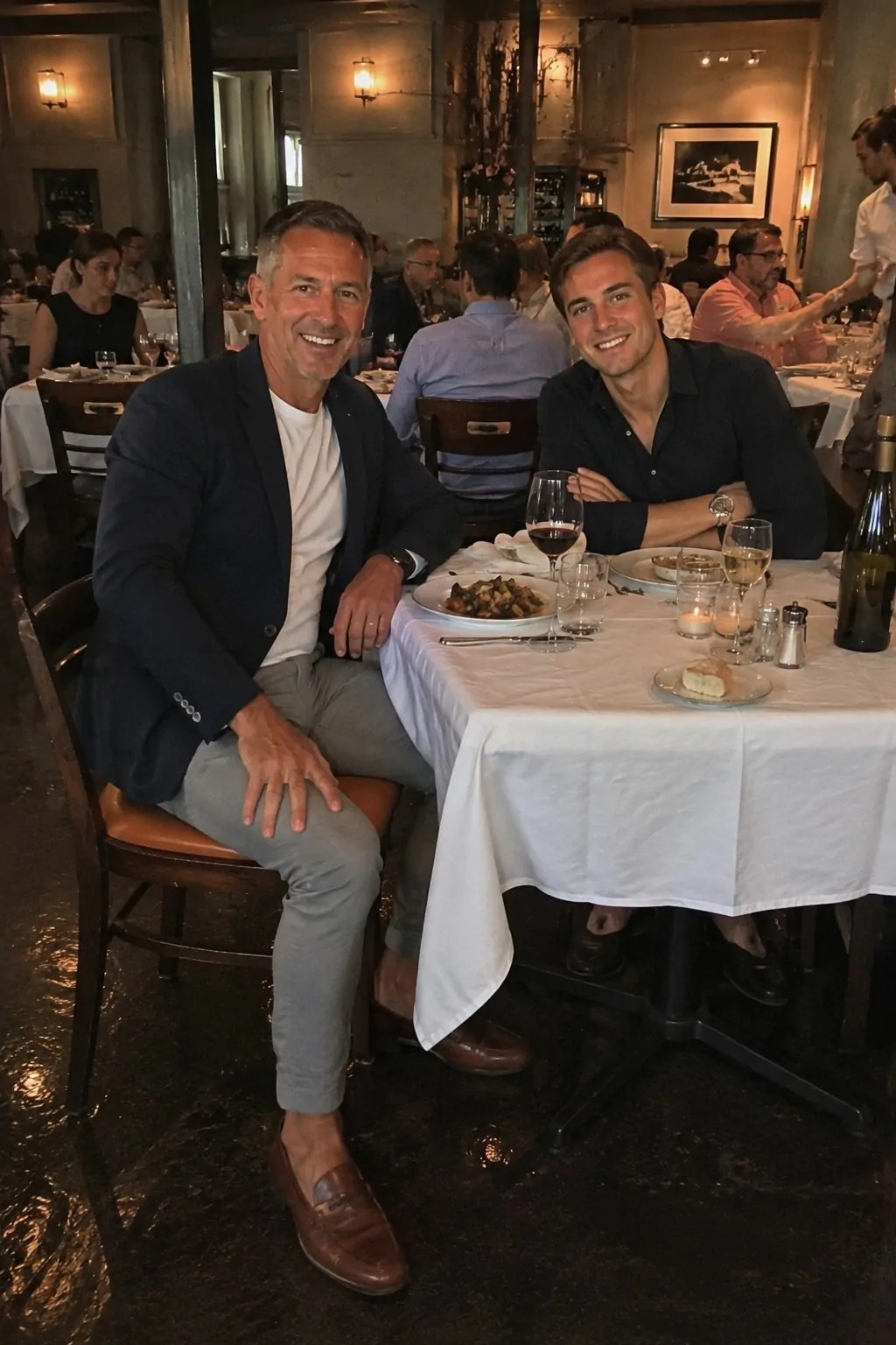 #3 - Smart Blazer Over a Plain Tee - Father's Day Outfit Ideas