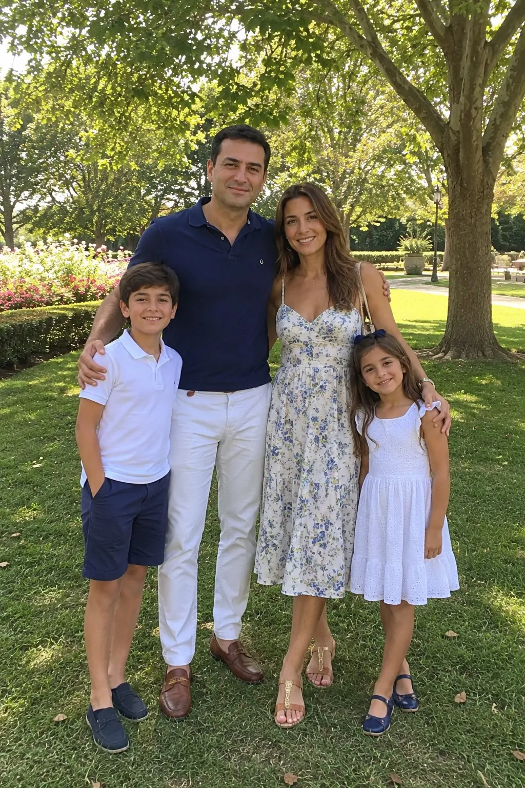 #15 - Family Photo Look Navy and White - Father's Day Outfit Ideas