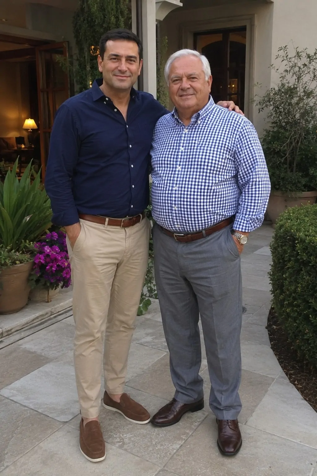 #16 - Grandad Style Collar Shirt and Trousers - Father's Day Outfit Ideas
